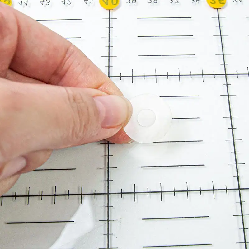 Non-slip Silicone Grips For Quilt Templates Slip Ruler Grip Stickers Transparent Non Slip Adhesive Rings 30PCS Non Slip Ruler