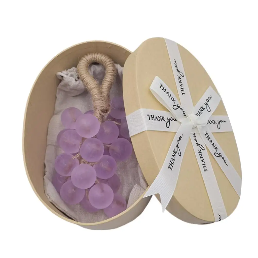 

Виноградное мыло в стиле ремесленного стиля с подвесным шнуром, легкий аромат винограда, игривый фруктовый дизайн для ежедневного очищения рук и тела