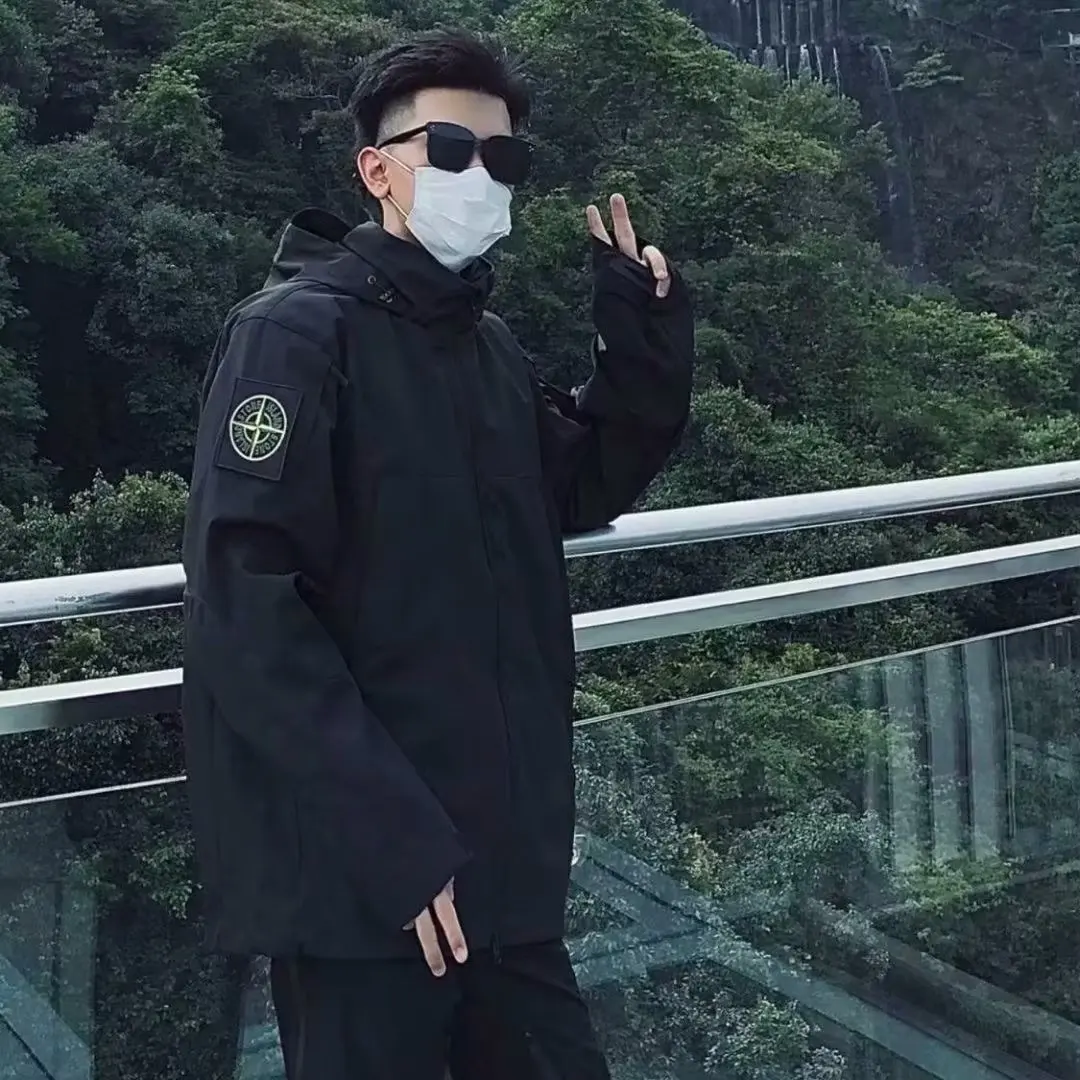 

Мужская повседневная рабочая одежда Jaet, ветрозащитная, свободная посадка, осень-весна, модное брендовое модное брендовое модное универсальное длинное пальто для пар