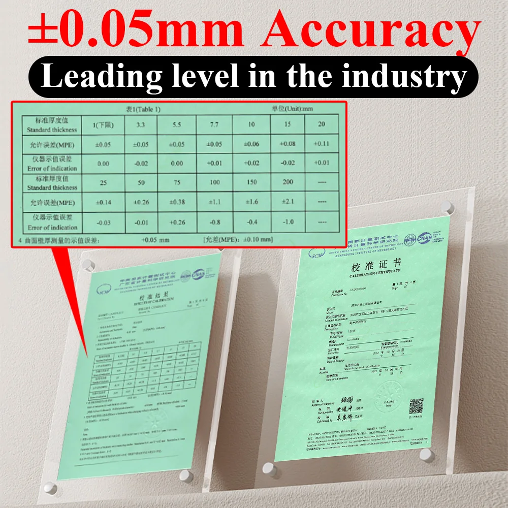 LS213 Digitale Ultrasone Metaaldiktemeter Meter Door Coating Draagbare Tester Prijs Ultrasone Diktemeter voor Metaal