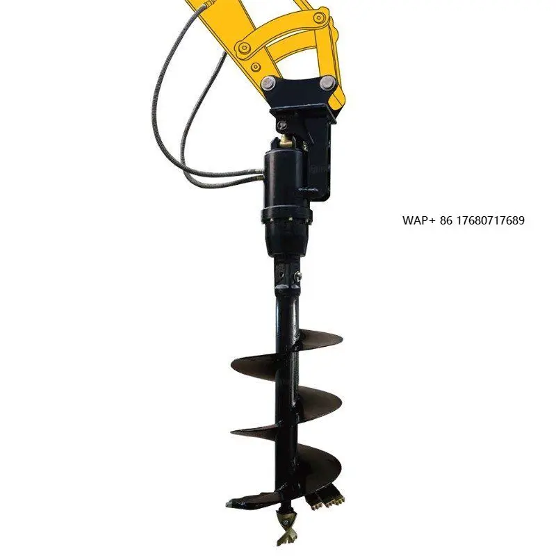 MONDE 1-30 Ton Excavator Attachments Earth Auger Torque Earth Drill
