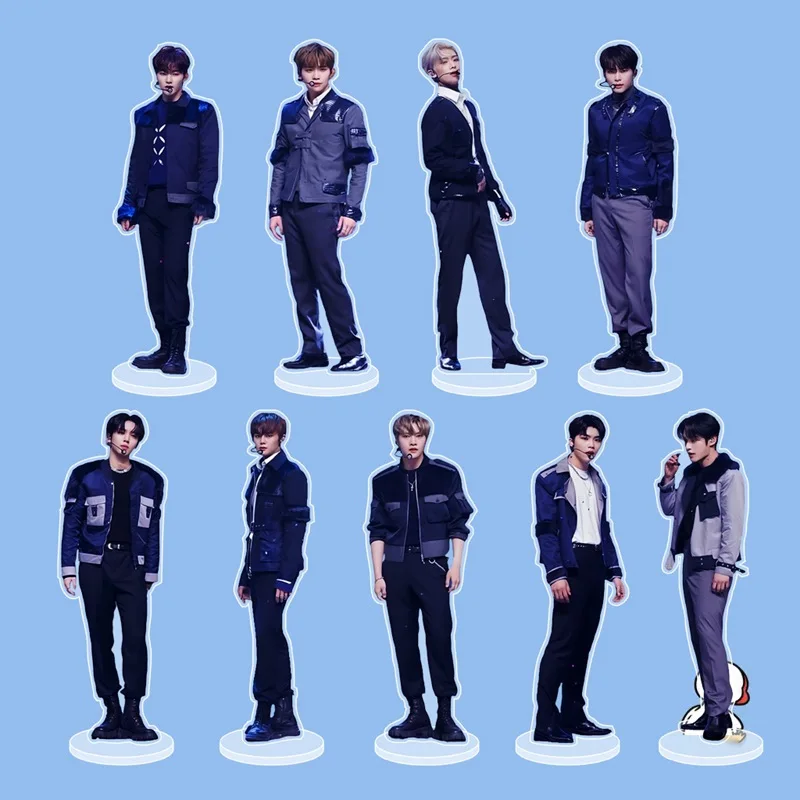 KPOP ZEROBASEONE Acrylic Stand HanBin Ricky ZhangHao GunWook ZB1 15CM Two-Sided Standing Model Desktop Ornament Fans Collection