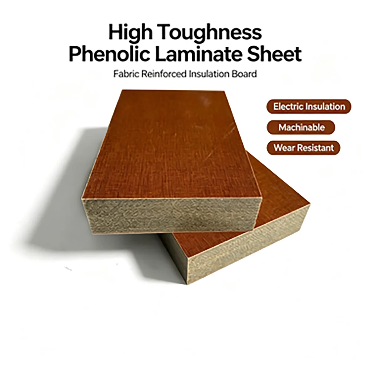 Phenolic Cotton Fabric Laminate Sheet, High Toughness Insulation Board, CNC Machining Engraving Blank Plate