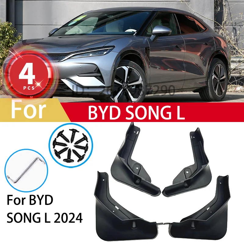 

For SONG L 2024 Mud Flaps Splash Guards MudFlaps Front Rear Fender Protector Mudguards Auto Car Styling Accessories