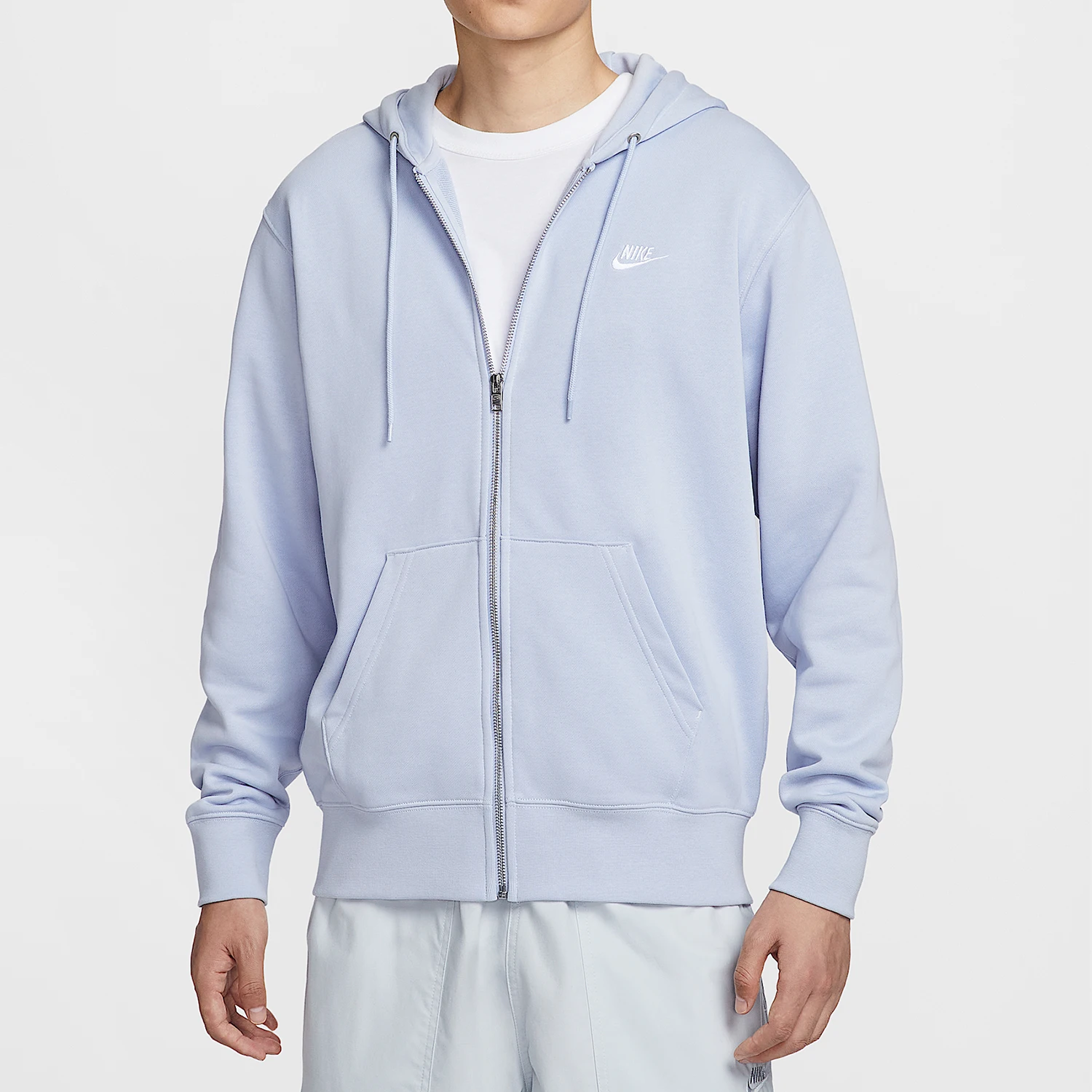 

Оригинальная мужская трикотажная куртка Nike Club с капюшоном для повседневного спорта и отдыха FN3885-057