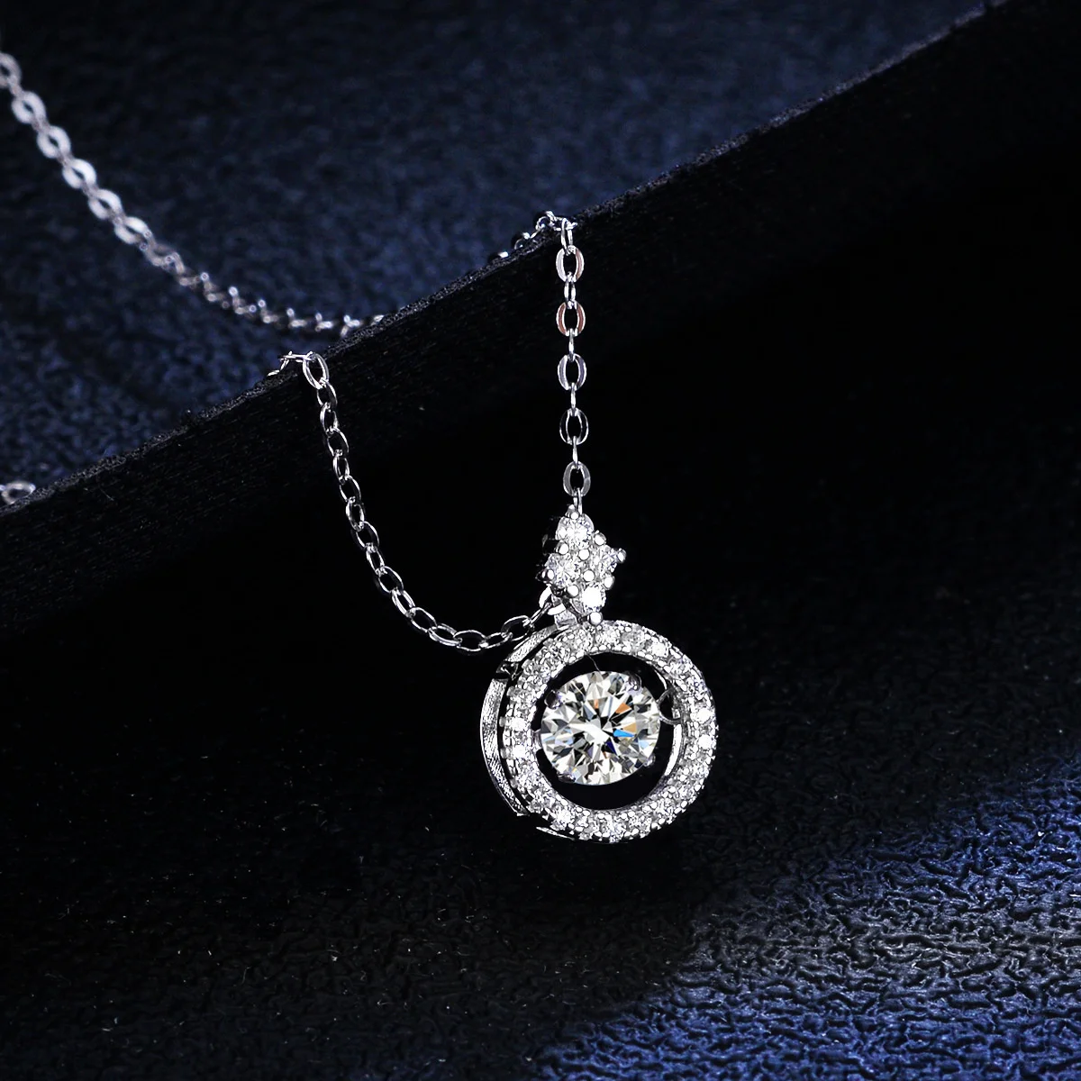 BIJOUX STORY 1CT Moissanit Anhänger für Frauen Simulierte Diamant Halskette S925 Sterling Silber Schmuck Mädchen Valentinstag Geschenk – Detail 9