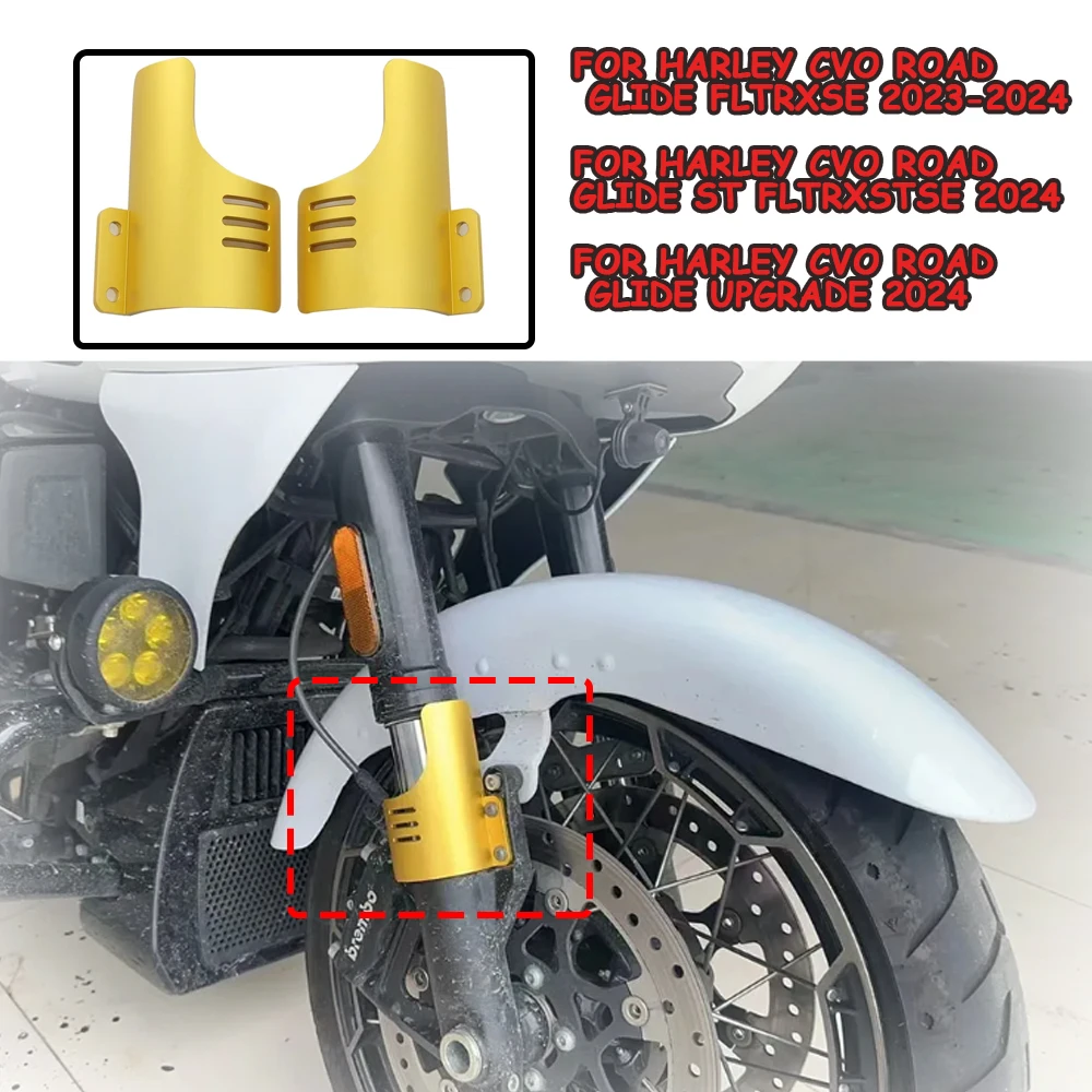 

Suitable for Harley Davidson CVO Road Glide ST upgrade 2024 new motorcycle front fork protective cover, dustproof lower fork leg