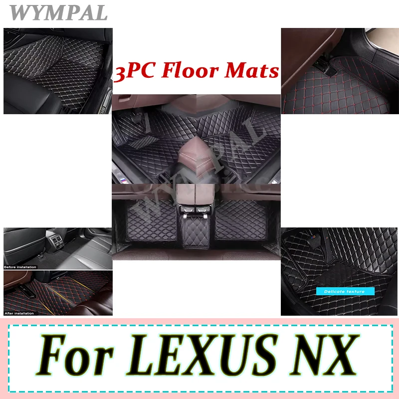 

Luxury Car floor mats for LEXUS NX series 200 300h 300 200t 2015 2016 2017-2021 2022 Custom auto foot Pads Full Set Accessories