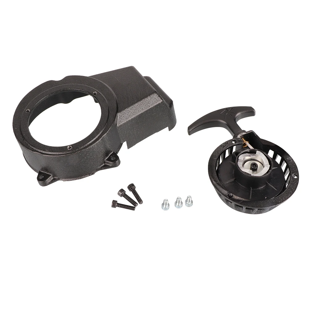 Alloy Pull Start Recoil Starter & Flywheel Kit For 2 Stroke 47cc 49cc Pocket Bike Mini Moto Dirt Bike Kids ATV Quad Scooter