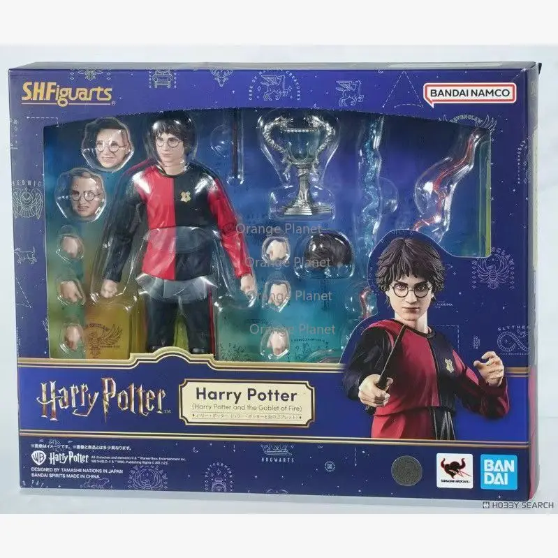 En Stock, Figura de Acción Articulada de Harry Potter y el Cáliz de Fuego, Bandai S.H.Figuarts