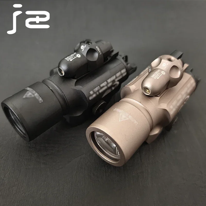 Tactical SF X400 X400U Ultra Flashlight Red Laser LED White Light for Hanging Hunting Weapon Light Fit 20mm Rail Glock G17 G18