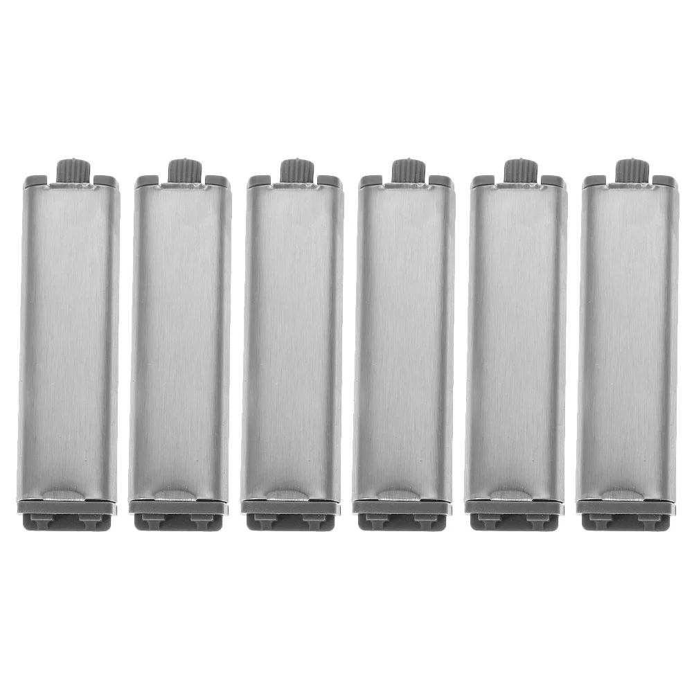 

6Pcs Cabinet Door Push Button Hinges Self Closing Steel Shell Soft Close Mechanism Kitchen Bathroom Cabinet Push to Open Latch