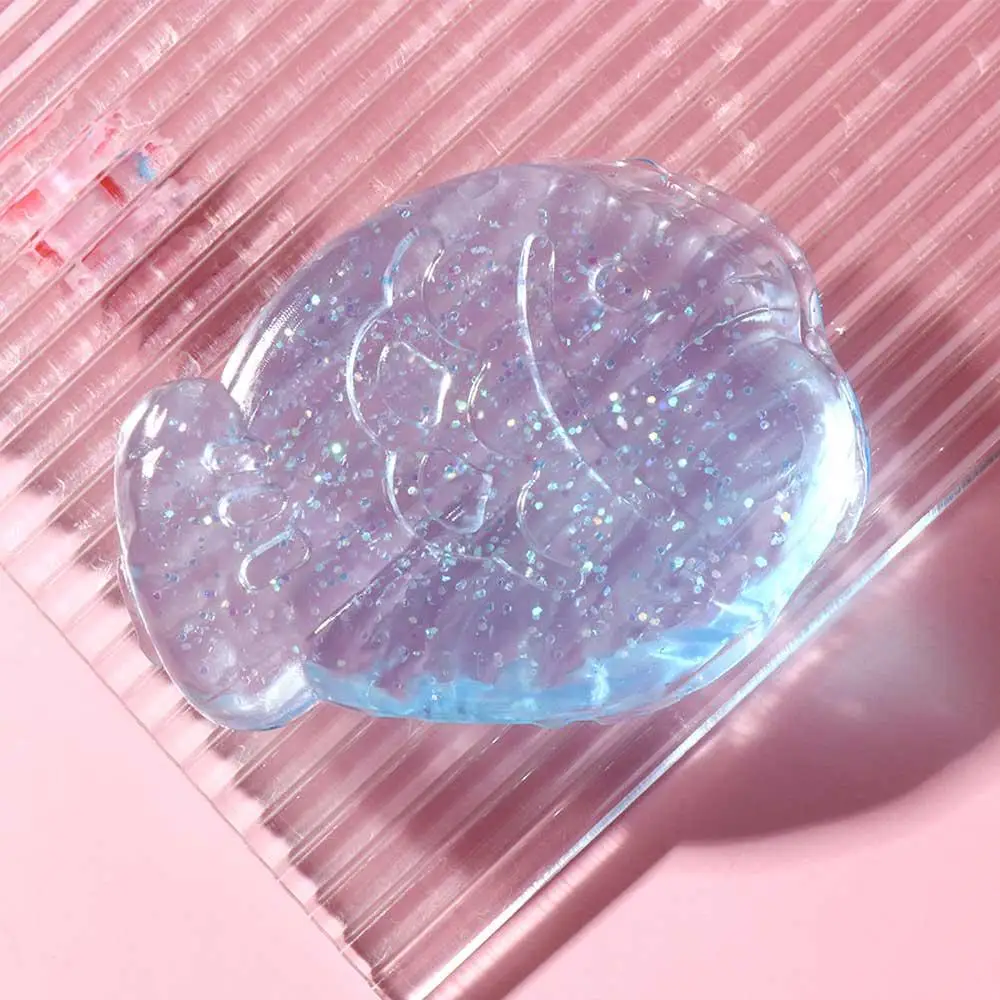 Kawaii Mini Transparent Fish Cat Paw Hand Pinching Ice Pressure Ball  Squeeze  Mini Mochi Ice Block Cat Paw Mini Mochi