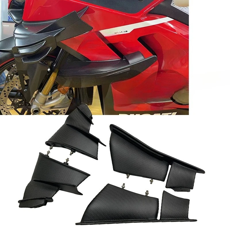 Suitable for motorcycles, modified carbon fiber K3 dry carbon, fixed wind wing 18 +