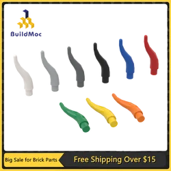 10Pcs MOC Parts 13564 Cattle Horn Long Compatible Bricks DIY Assmble Building Blocks Particle Kid Puzzle Brain Toy Gift