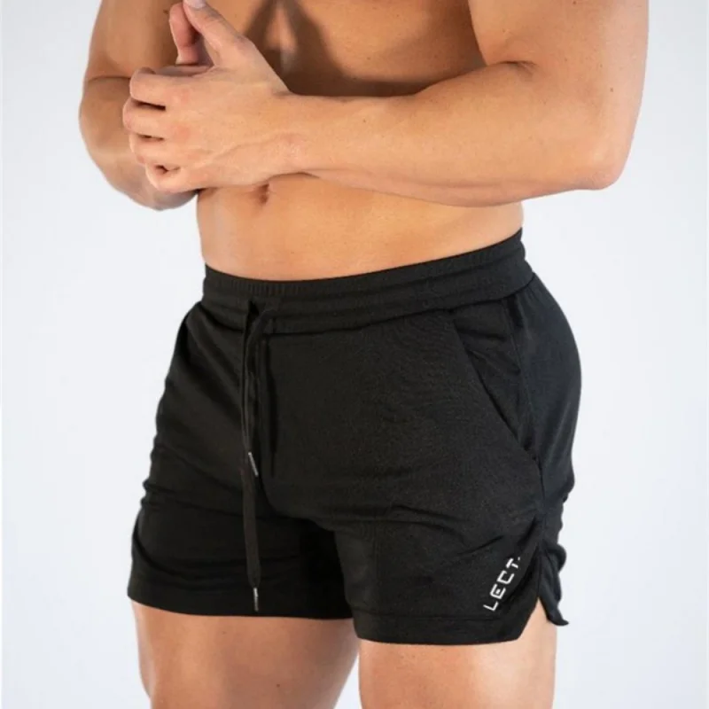 NEUE Lauf-Fitness-Shorts für Herren, Sommer-Sportbekleidung, Atmungsaktive Mesh-Shorts, Schnelltrocknende Strandhosen, Dünne Gym-Shorts für Männer