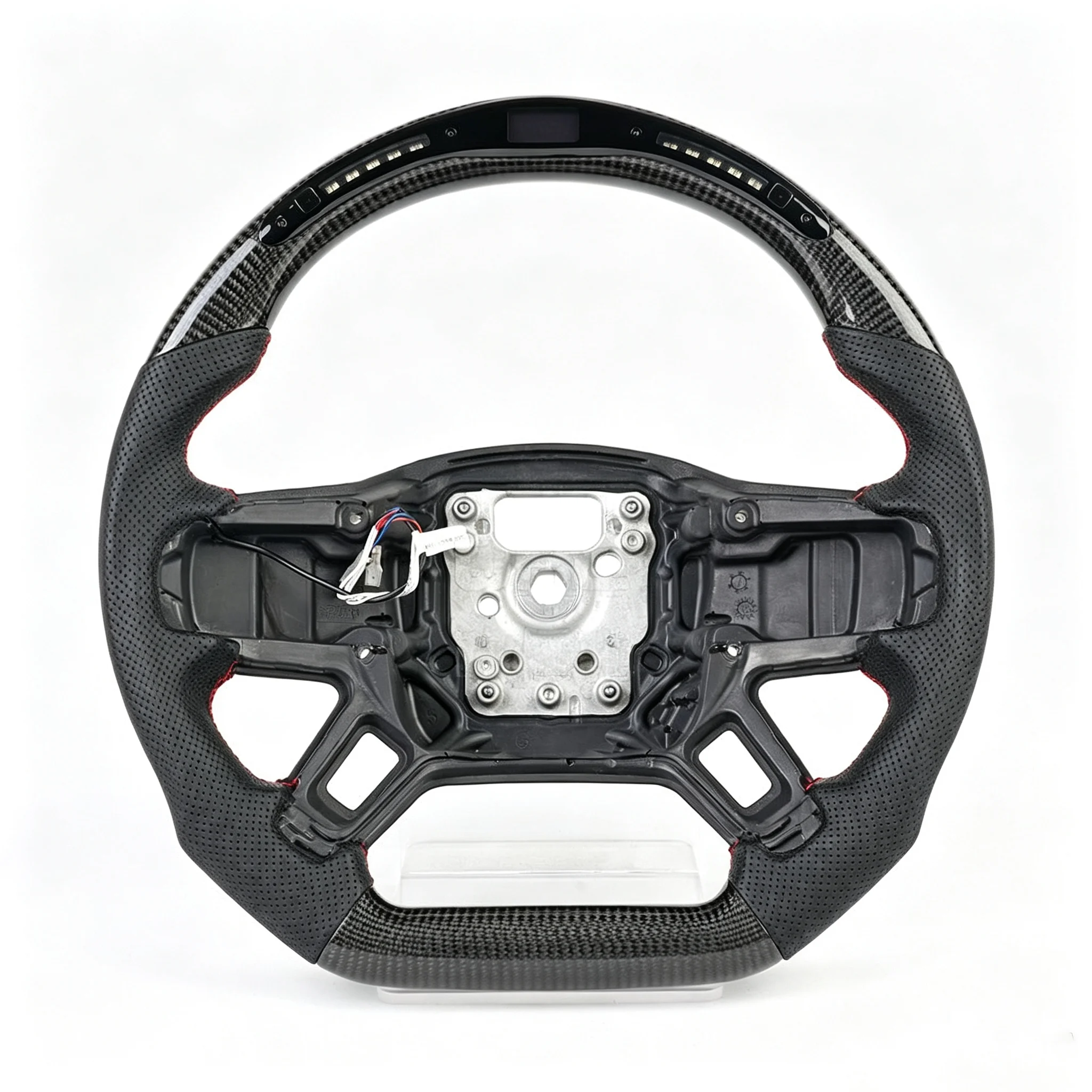 For Land Defender 2020 2021 Carbon Fiber LED Racing Steering Wheel Modification Replacement Car Accessory