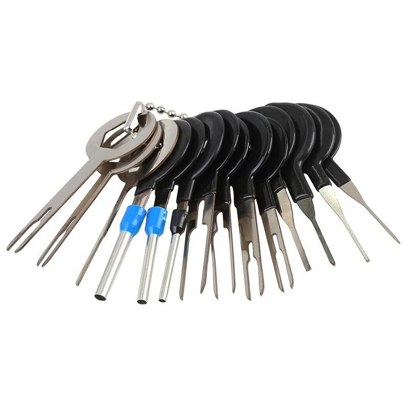 Kit Terminal Removal set Removal Wire Wiring Car Casting tool Extractor Part Puller Stainless steel Supplies 14pcs