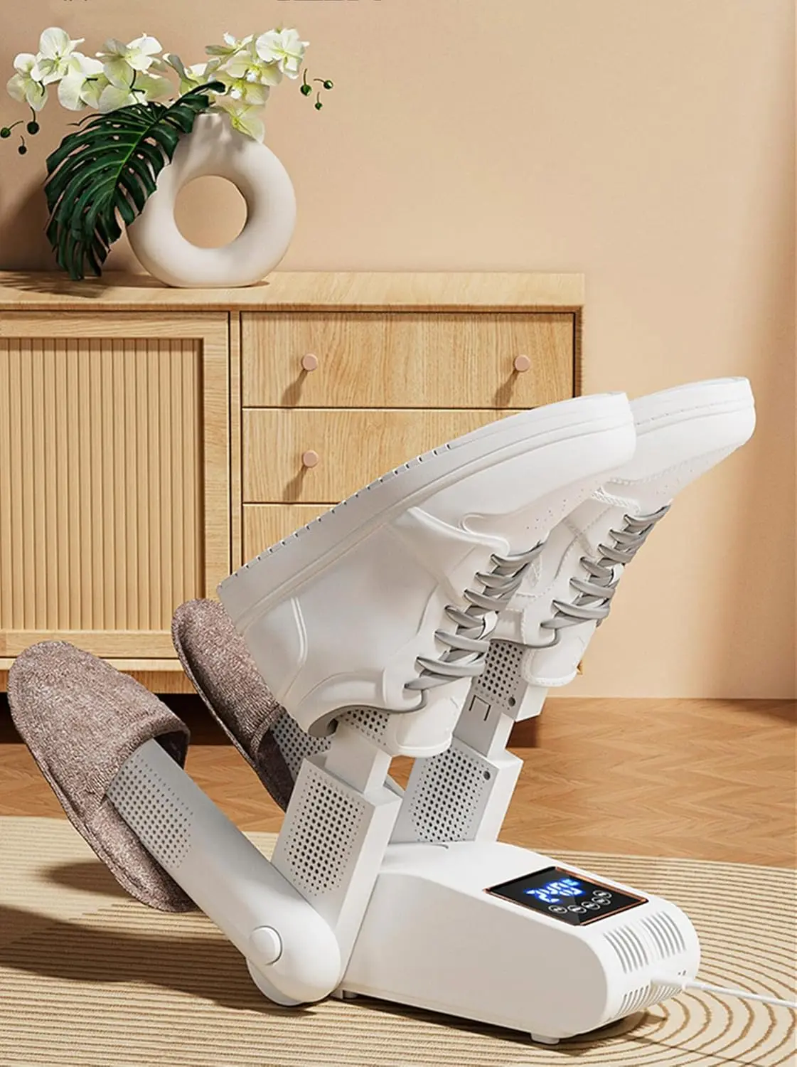 

2025 New Electric Shoe Dryer with 4 Telescopic Dry Rack, 2 Heat Settings, Boot and Glove Warmer for Ski Boots and Socks