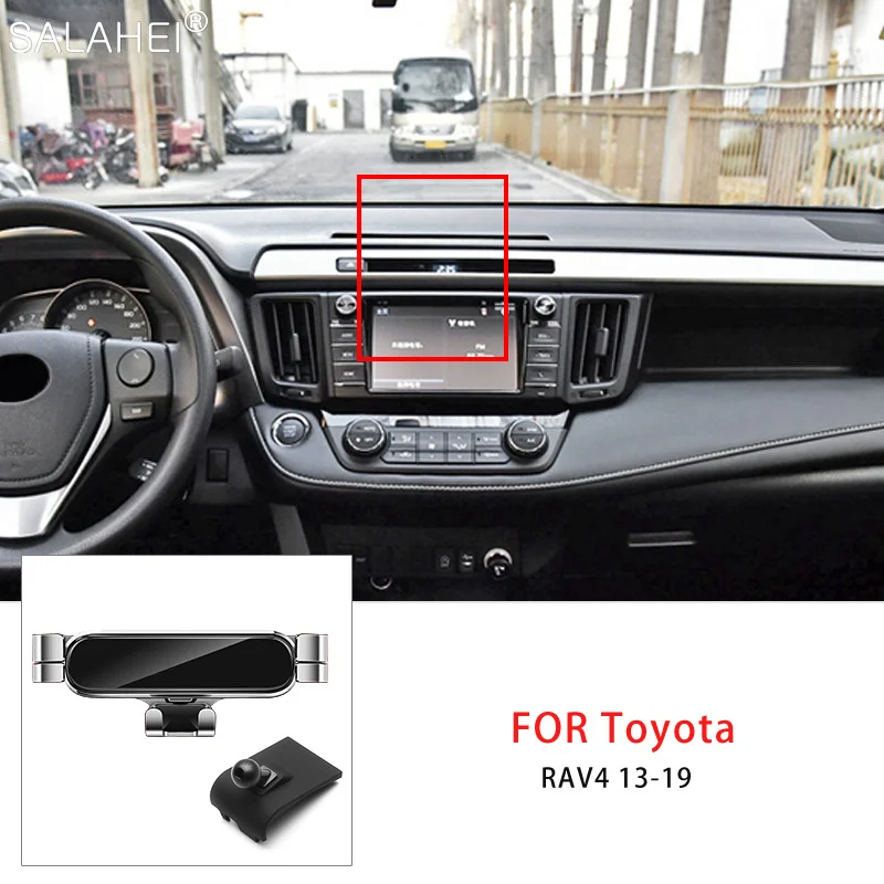 

Гравитационный держатель для автомобиля, поддержка GPS для Toyota RAV4 XA40 2013 2014 2015 2016 2017 2018 для Iphone Samsung Huawei Xiaomi