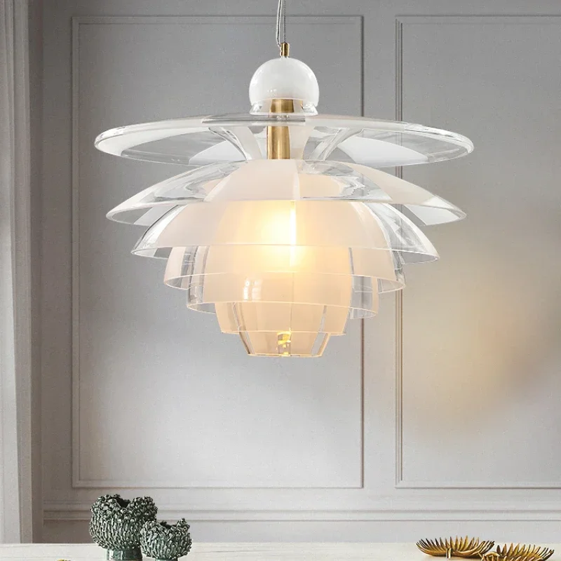 

Pine Ceiling Light Designer Restaurant Kitchen Island Chandelier Modern Light Luxury Bedroom Light