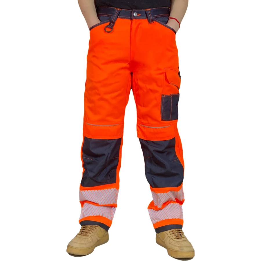 Work Pants For Men Multifunctional Work Trousers Workwear Pants With Reflective Tapes