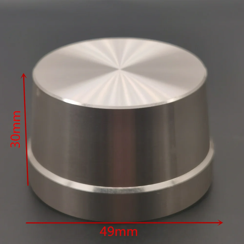 1PCS High-end Aluminum Alloy Potentiometer Knob Cap 49X20mm (D*H) Encoder Volume Control Audio Knob  for 6mm Shaft Hole（D-Axis)