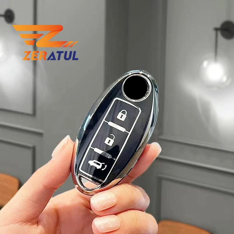

Чехол для ключа с 3/4/5 кнопками для Nissan X-trail Xtrail T32 Juke Qashqai J11 J10 Tiida Versa Leaf Micra K12 Note Patrol