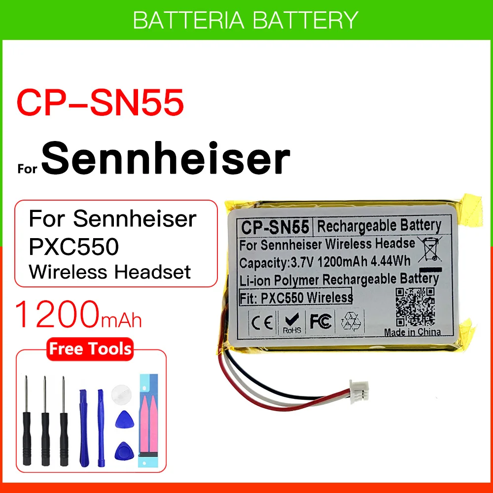 Genuine 1200mAh Replacement Battery for Sennheiser PXC 550 PXC550 PXC 550 II Noise Cancelling Wireless Bluetooth Headphones
