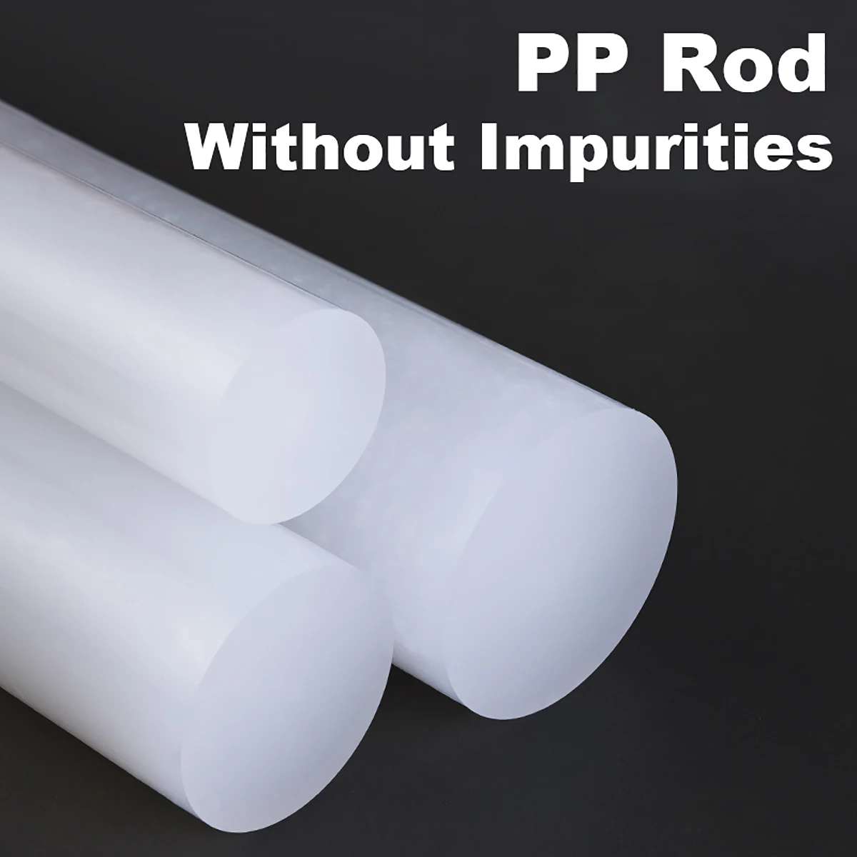 طول 500 مللي متر PP قضيب أبيض قضيب البولي بروبلين عصا شريط بلاستيكي ضياء 8/10/12/15/18/20/25/30/35/40/45/50 مللي متر #4