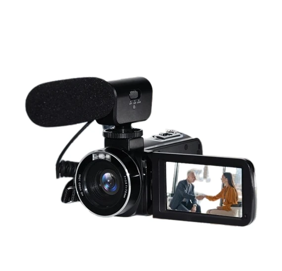 2023 Newest Style Portable 4K 56MP HD Handheld Video Camera with Microphones