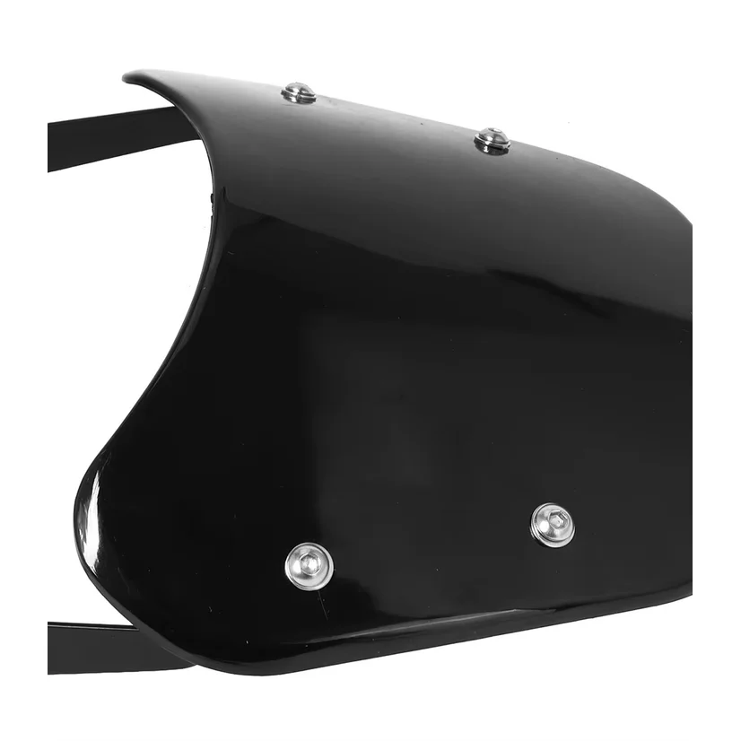 For Yamaha Kawasaki Suzuki Cafe Racer For Harley Honda Motorcycle Universal Black Windshield Wind Deflector Windscreen Fairing
