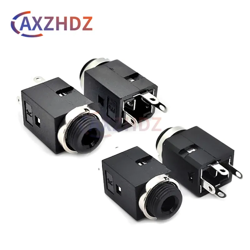 

10PCS PJ-341 3.5MM Vertical socket 3Pin 4Pin Stereo Female Socket Jack with Screw 3.5 Audio PJ-349 Earphone Hole