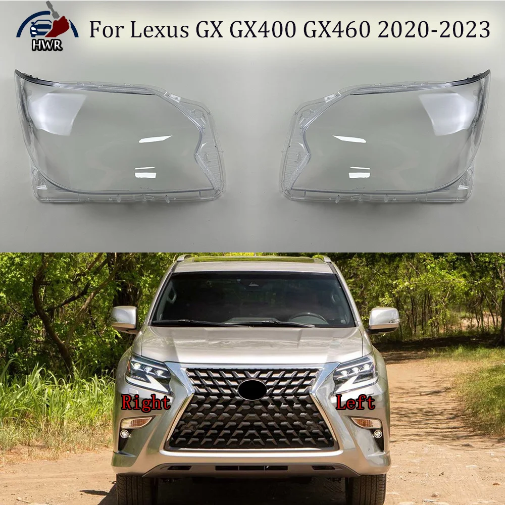 

For Lexus GX GX400 GX460 2020-2023 Headlight Transparent Shell Headlamp Cover Lens Plexiglass Replace The Original Lampshade