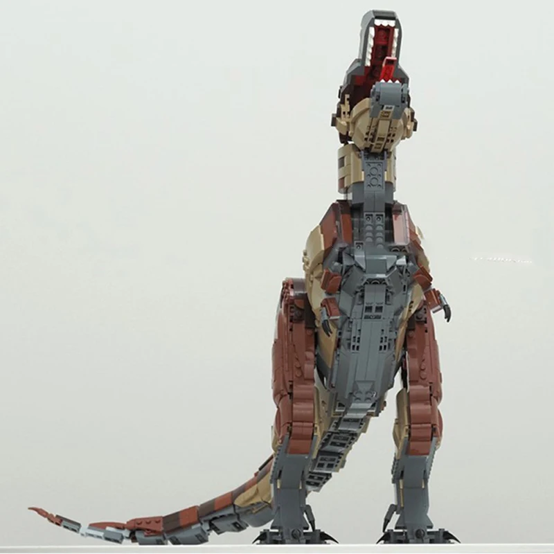 2012 peças figuras colecionáveis moc real t. rex filme famoso modelo criativo blocos de construção brinquedos diy presente para crianças