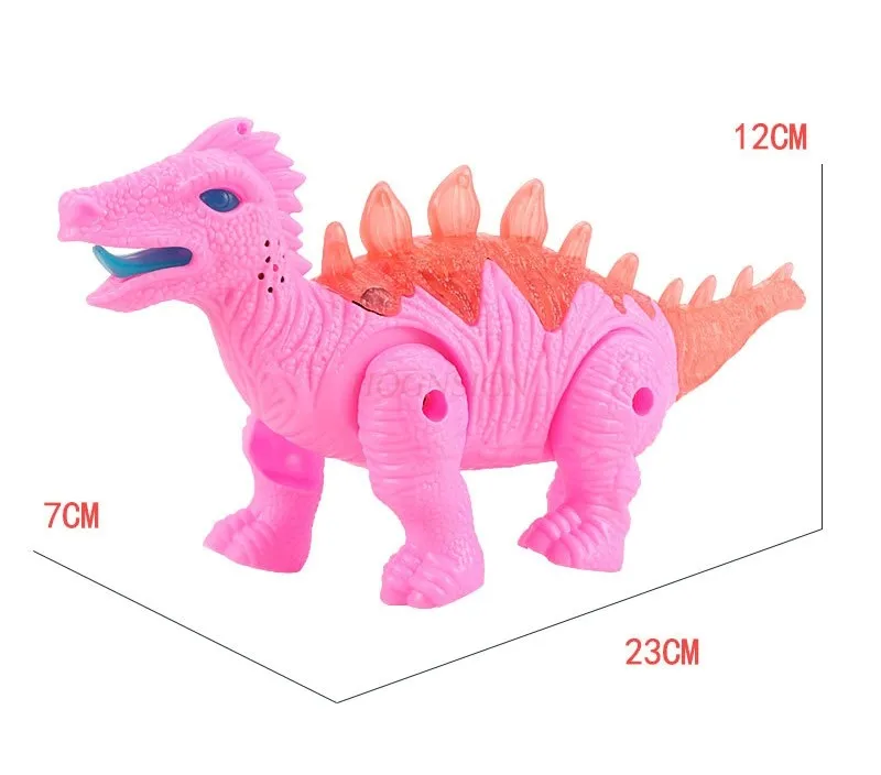 Electric Rope Dinosaur with Light Concert Running Cartoon Cable Cute Doll Dinosaur Boy and Girl Puzzle Toy