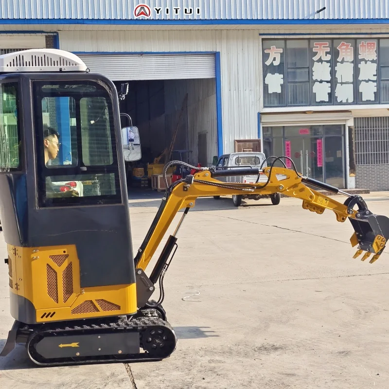 Il mini escavatore diesel Kubota personalizzato è potente e adatto per mini escavatore cabina multifunzionale per fattoria familiare