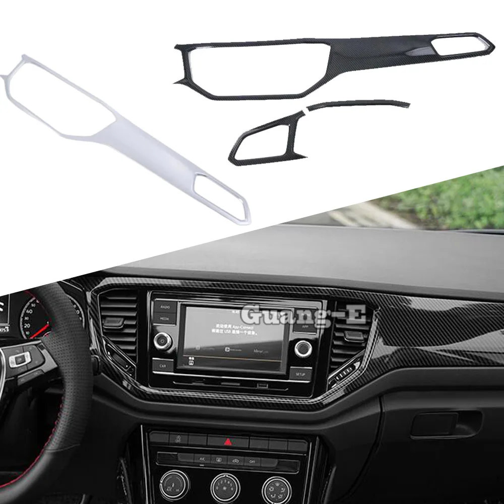 Car Trim Dashboard Panel Glove Box Armrest Box Storage Instruction Frame For Volkswagen VW T-ROC TROC 2017 2018 2019 2020 2021