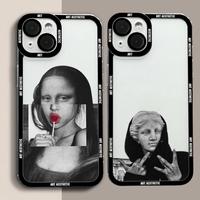 Classic David Mona Lisa Case for Huawei Honor 90 Lite X9A 5G X7B X8B X9B P40 Lite P30 Pro Y9 Prime 2019 Nova 5T 3i 9 SE Cover