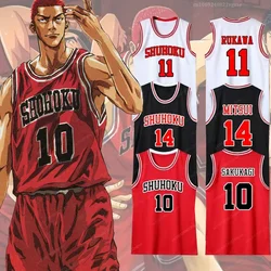 Japan Anime Sakuragi Hanamichi Cosplay Slam Dunk Jersey Shohoku School Basketball Team Uniform Sportswear Kaede Rukawa Cosplay