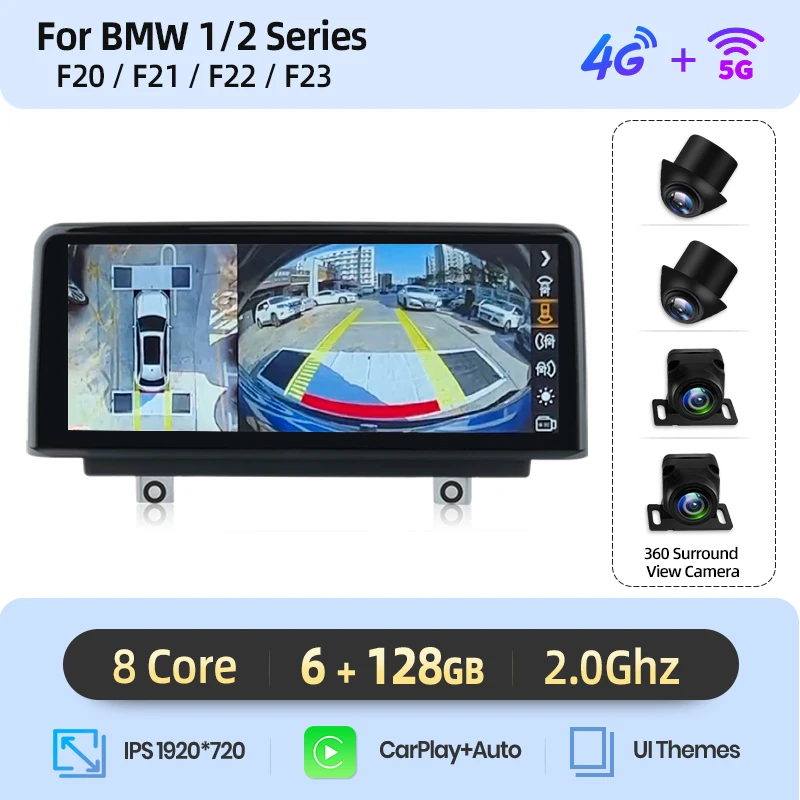 Junsun 1920*720 CarPlay Voor Apple Autoradio Multimedia Voor BMW 1 2 3 4 Serie F20 F21 F22 F30 F31 F32 F33 4G Wifi GPS Navigatie