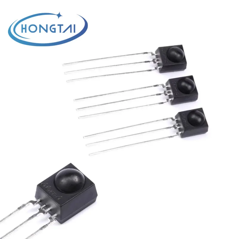 Sensor de Receptor Remoto Infravermelho, Distância de Recepção, DIP, IRM-3638T, 38,0 kHz, 14m, 10Pcs