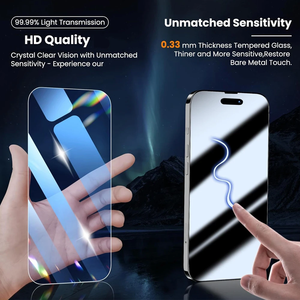 [3 +1] proteção de tela hd para iphone 16 15 14 13 12 11 pro max filme de lente de câmera de vidro temperado para iphone16 plus 13 mini