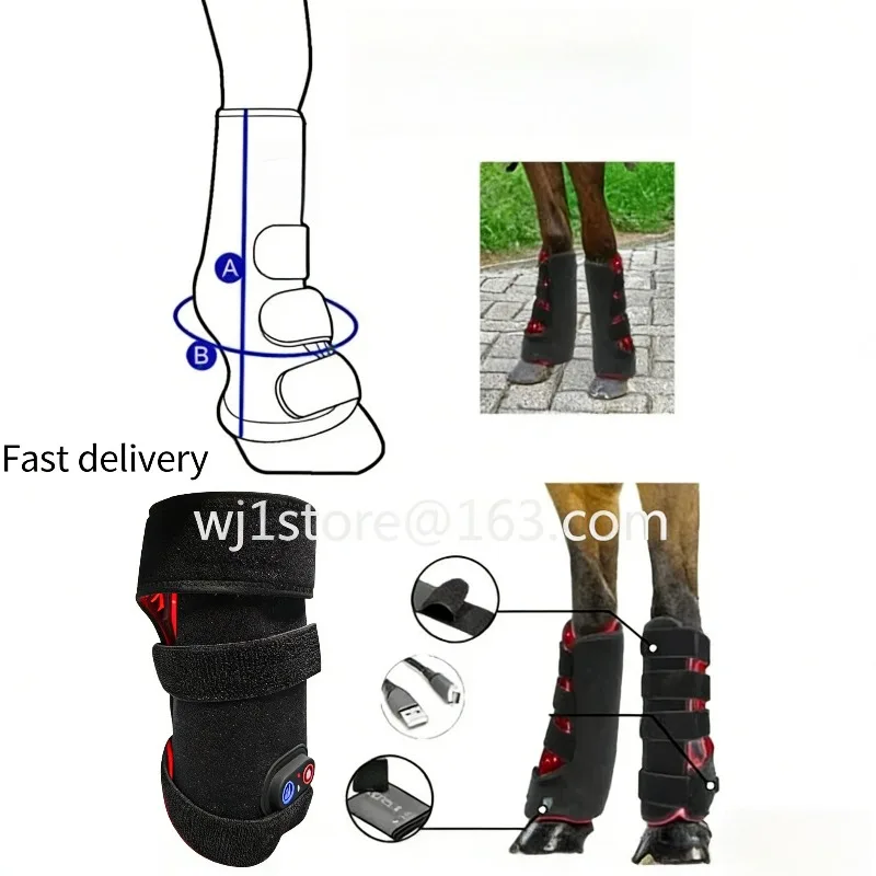 1 pairlatest modelHorse Red Light Therapy 660 nm 850 nm Horse Therapy Universal Size Rapid Pain Recovery Therapy