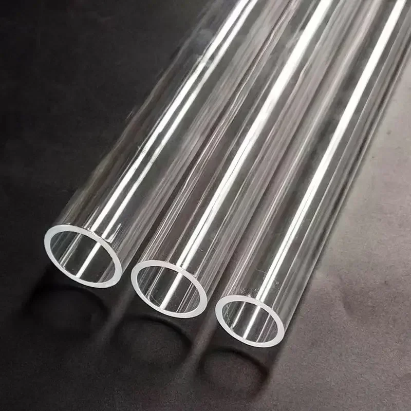 High Temperature Resistance Transparent Quartz Glass Flanges Capillary Tube for Lab Equipment