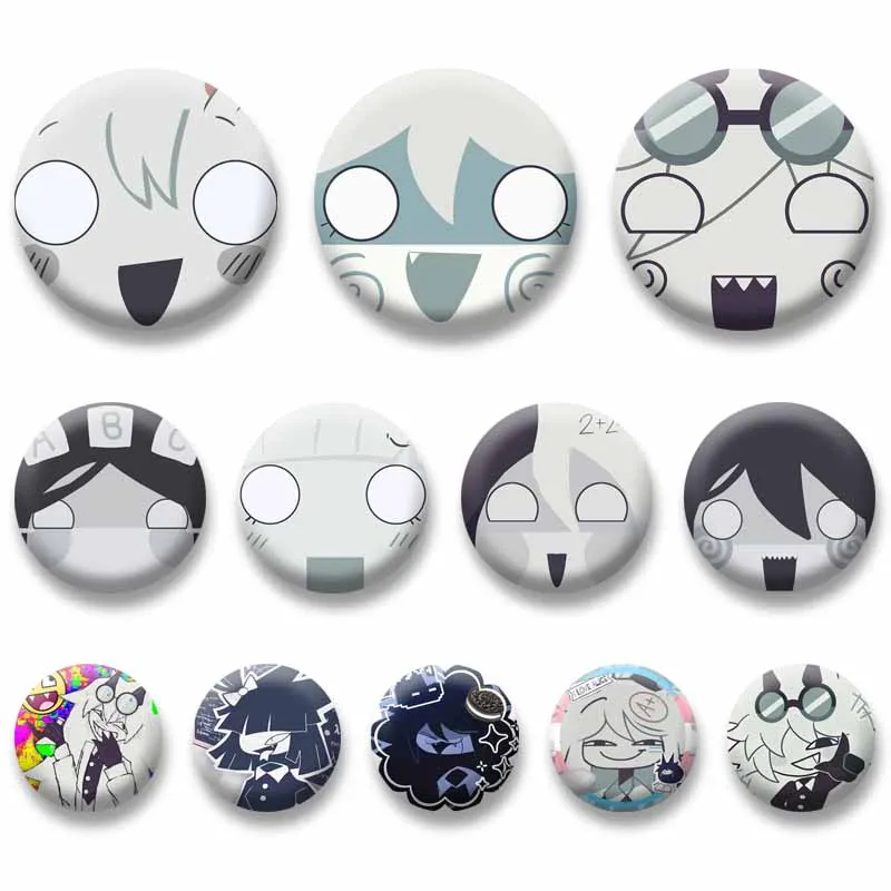 Cartoon Game FPE Claire Abbie Engel Bubble Coin Badge Creative Funny Anime Pins Bag Clothes Hat Decor Ornaments Jewelry Brooches
