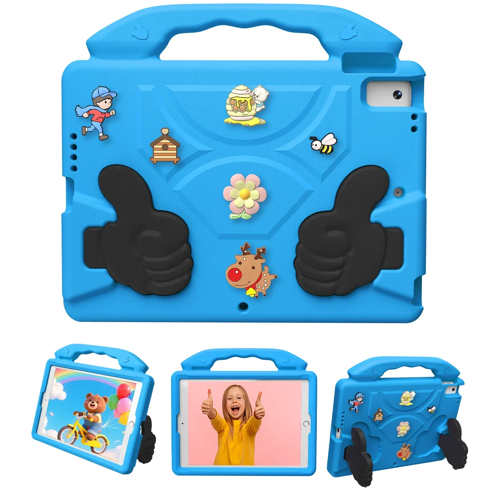 Case For iPad A16 11th 10.9 10th Gen Air Pro 13 11 Air 5 4 3 10.2 10.5 9.7 2 3 4 EVA Kids Cute Cover For Mini A17Pro 6 5 4 3 2 1 4