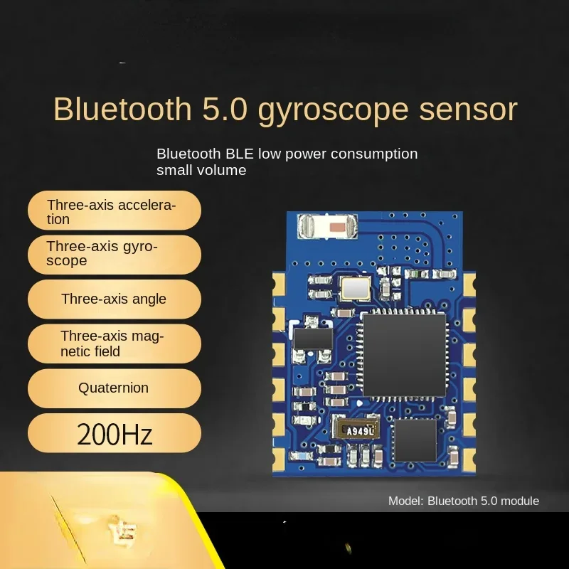 

Nine-axis Bluetooth 5.0 Gyroscope Sensor Attitude Inclination Accelerometer Magnetic Field Module