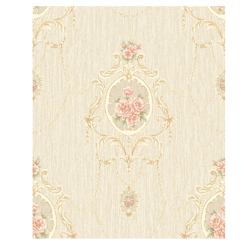 Imagem -04 - American Pastoral Não-tecido Papel de Parede 3d Tridimensional Fundo da Casa Quarto Sala de Estar ab Correspondência Floral Papel de Parede