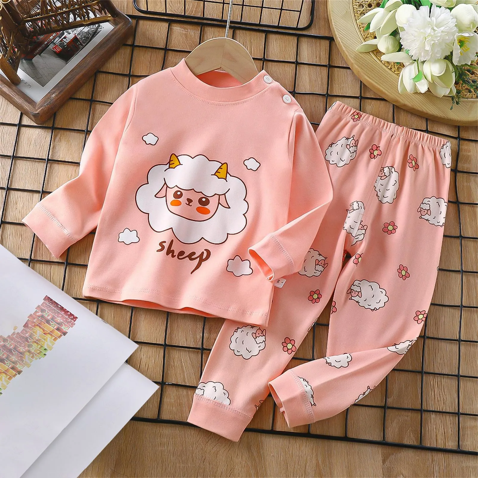 Children's Underwear Set Autumn Winter Christmas Pajamas for Kids Cartoon Boys Girls Sleepwear Toddler Pijama Sets Baby Clothes